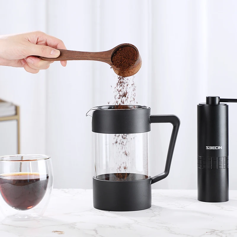 Hot Sale Stock 350ml 600ml 800ml French Press BPA-Free Sustainable