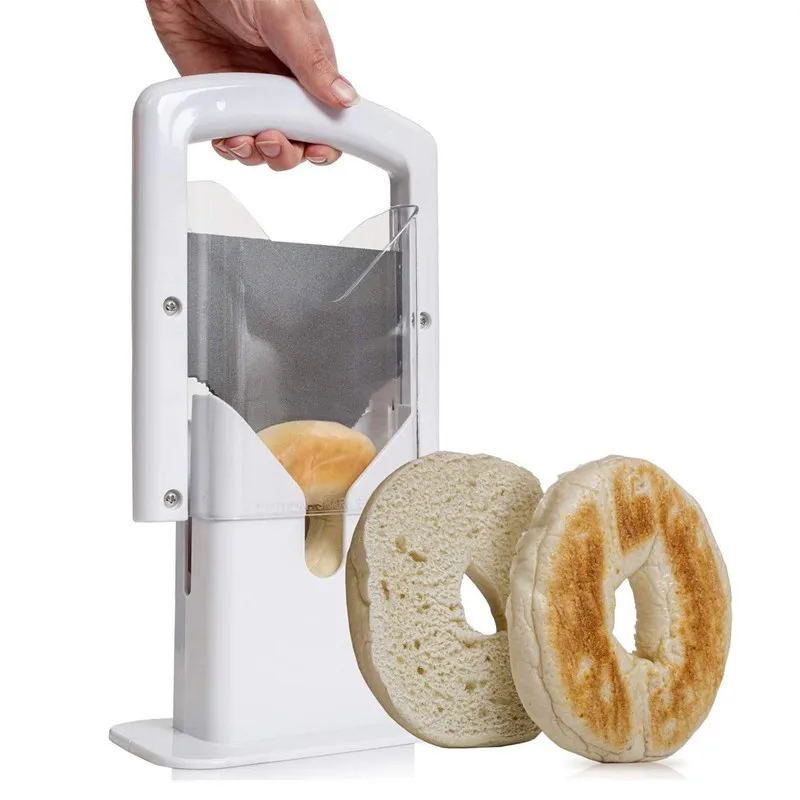 Helloworld Bagel Guillotine Universal Slicer Holder Perfect For Cutting