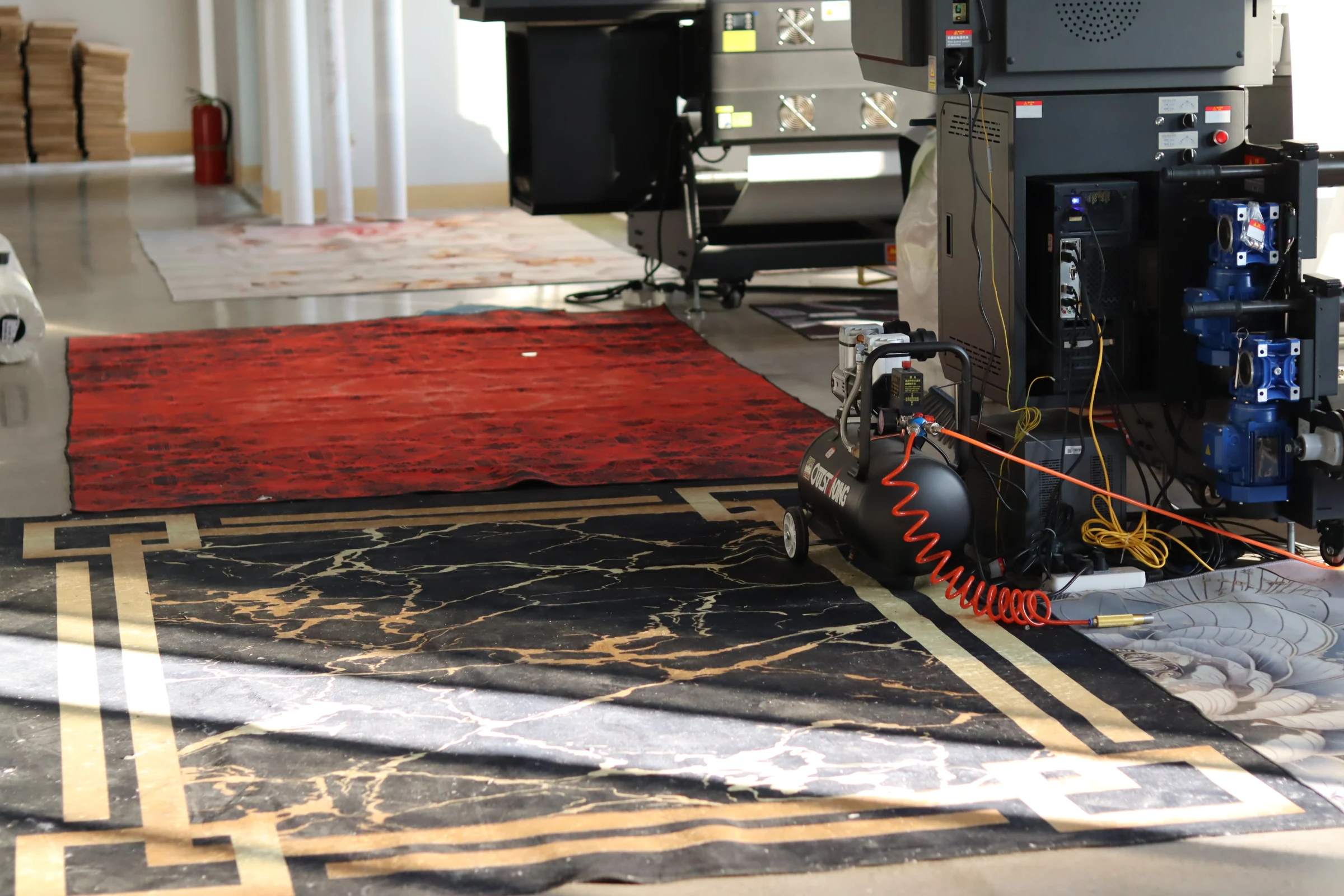Tapis de prière en jacquard polyester antidérapant pour maison_voghion.com