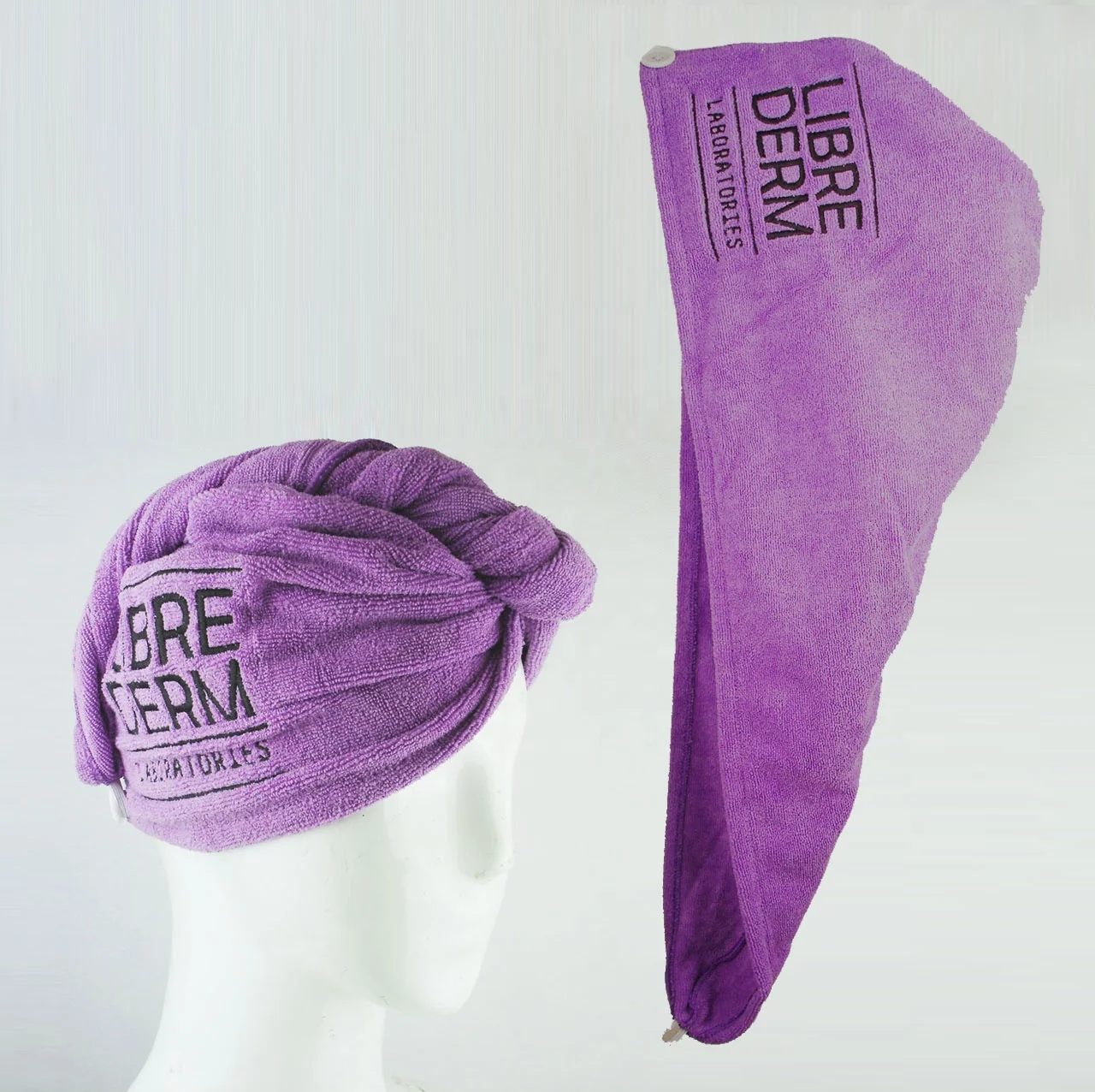 Тюрбан из микрофибры с очень большими длинными волосами эластичный оптовая продажа экологически чистое полотенце для