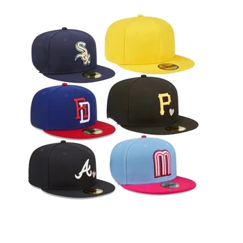 New Styles 5 Panel Gorras Fitted Snapback Custom Embroidery Logo Flat Brim Baseball Sport Cap For team