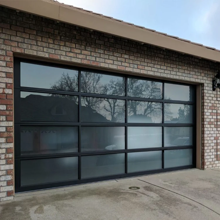 Customized 7x7 8x7 8x8 9x7 9x8 9x9 10x7 10x8 10x10 12x7 12x12 13x7 14x11 14x14 15x7 16x7 16x8 16x10 Aluminum Glass Garage Door
