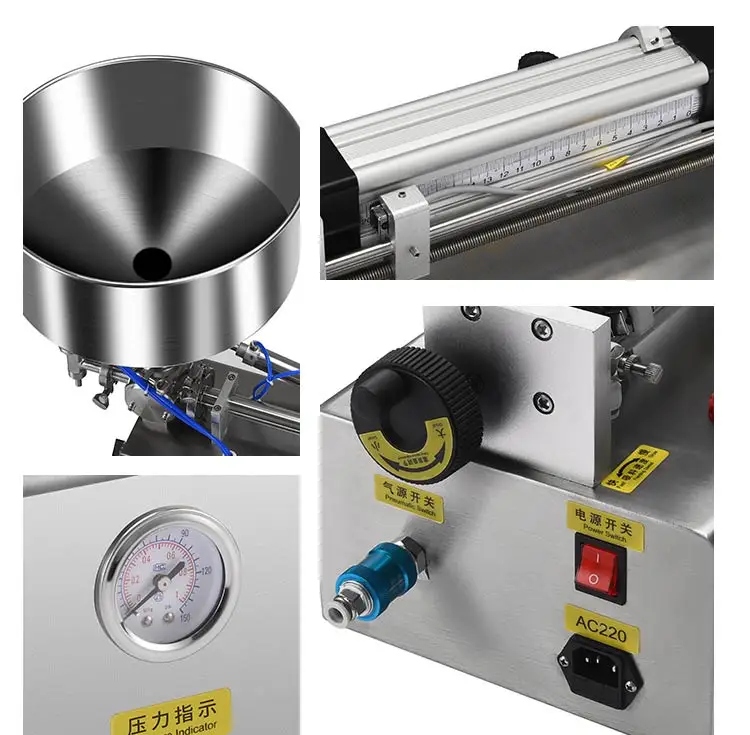 Semi Automatic Pneumatic Small Quantity Liquid Filling Machine for Beverage Chemical Cosmetic Liquor Chili Sauce Edible Oil