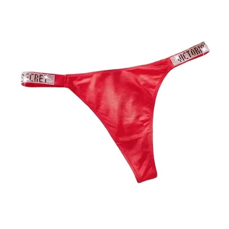 Women's Low-Rise Reverse G String Bikini Thong Designer Thong with Knitted Weaving Low Price Butt Plug