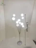 Marco de hierro plateado 120cm luz blanca