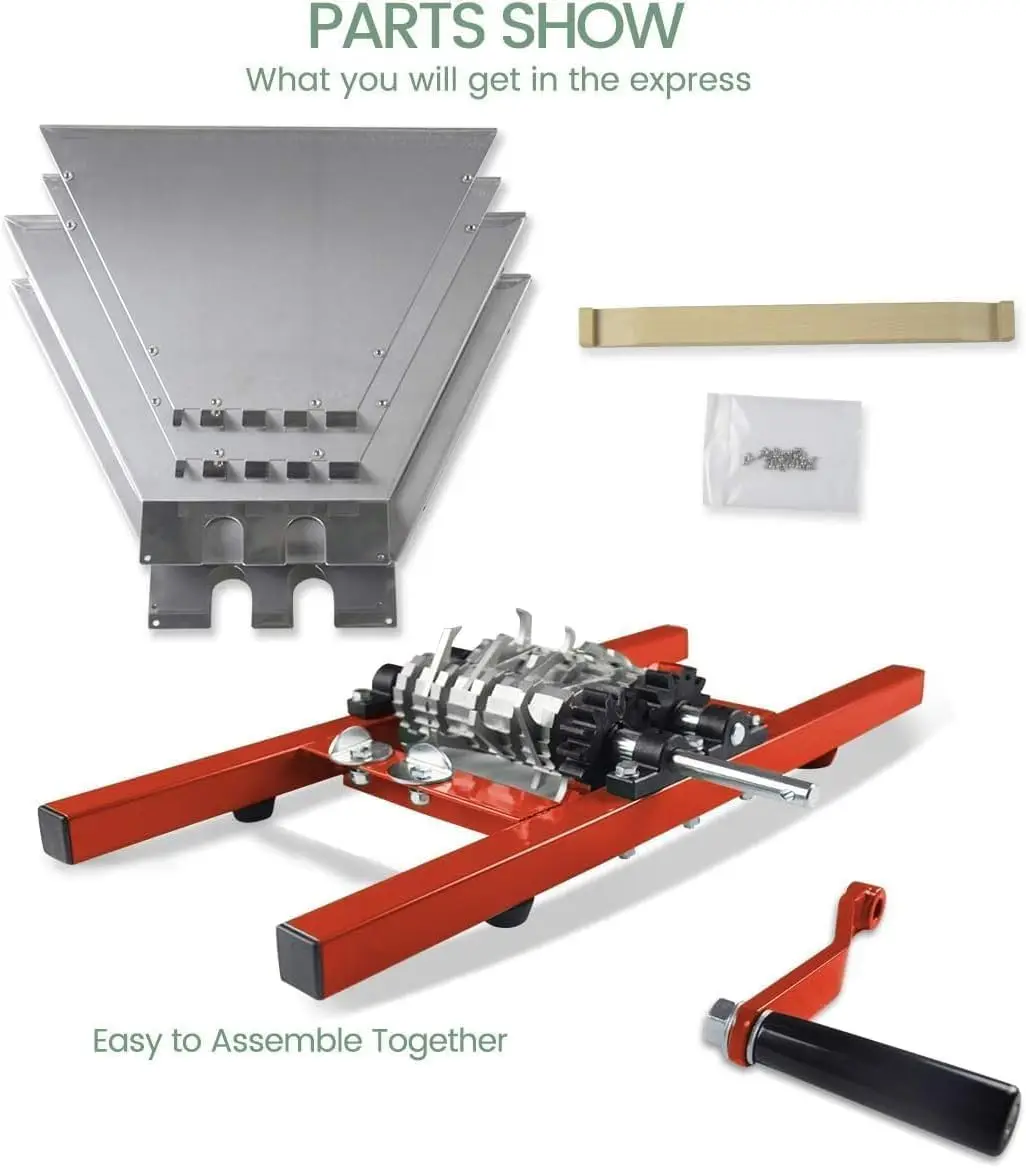 7L Stainless Steel Manual Press Fruit Crusher Mill New Condition Destemmer for Apple Berry Grape Wine and Cider