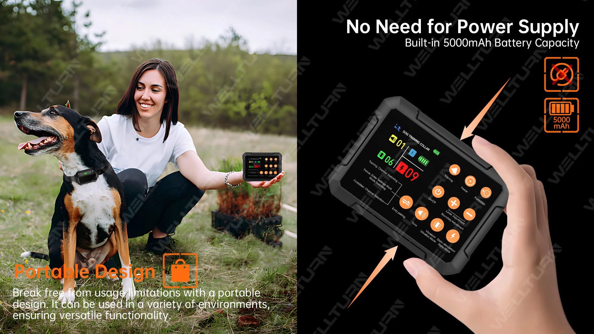 2024 Patented Product 3in1 Wireless Dog Fence & Remote Training