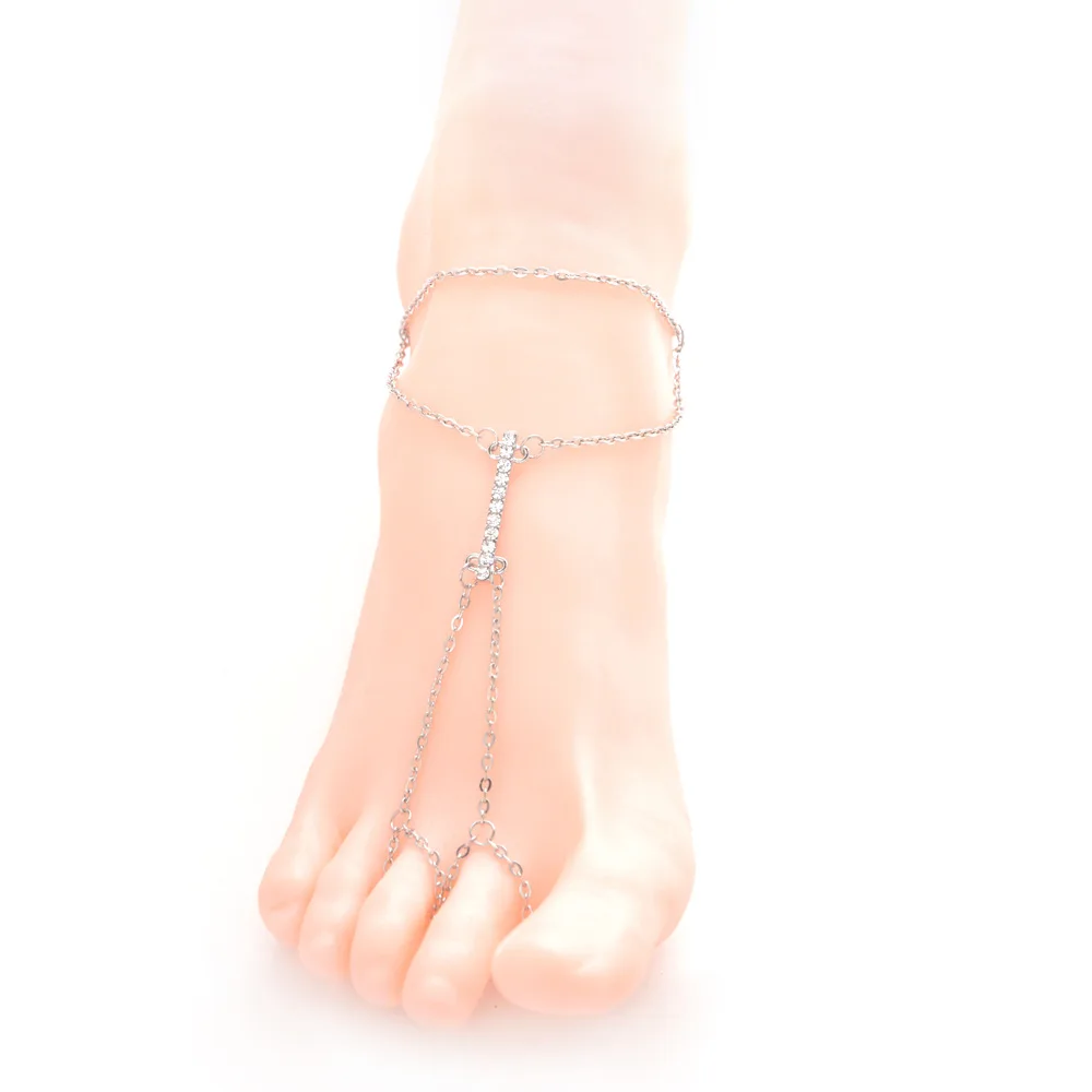 Anneaux D'Orteil YAZILIND - 6 Pièces Réglables, Plaqué Or, Zirconium, Sexy Et Simple