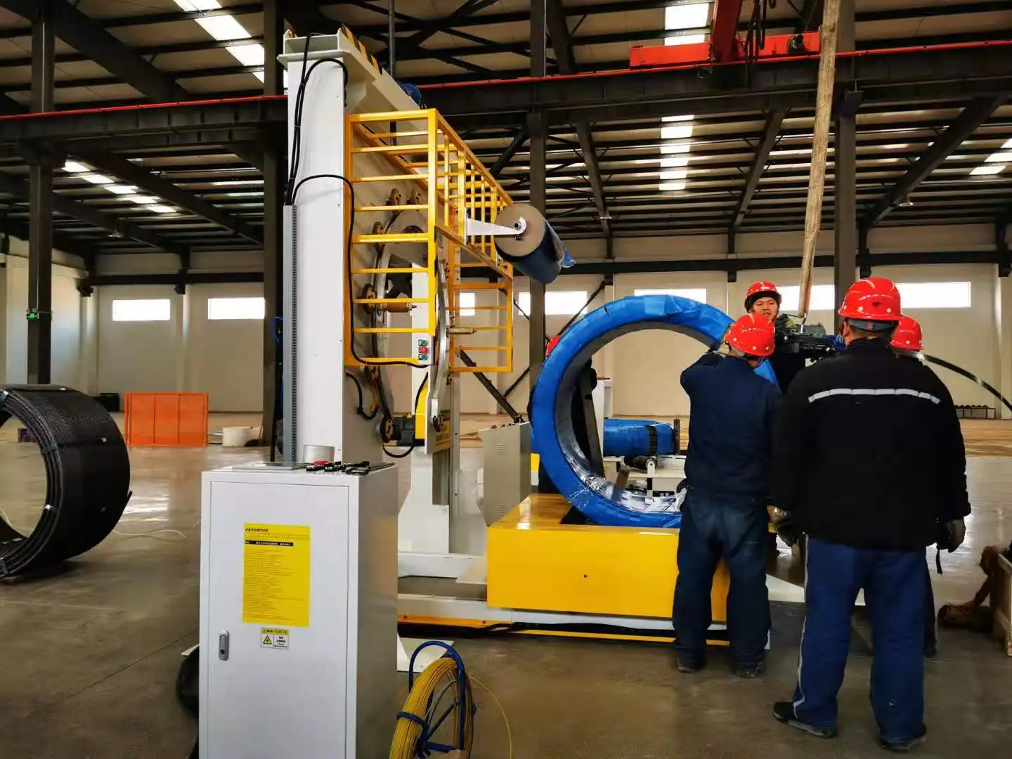 Good Price PC Strand Coil Packing Machine/ PC Strand Wire Roll Packing Machine