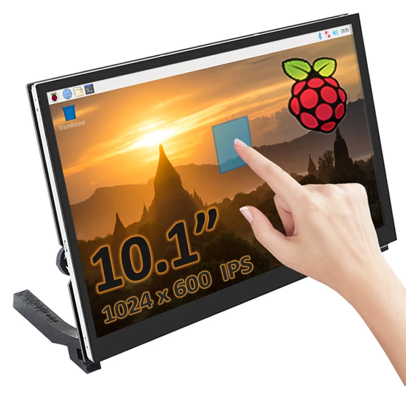 在庫あり 10.1インチ IPS 1024x600 ディスプレイ スピーカー・ホルダー