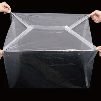 High quality Extra Large PE storage plastic packaging bag transparent Ldpe bag flat mouth plastic bags