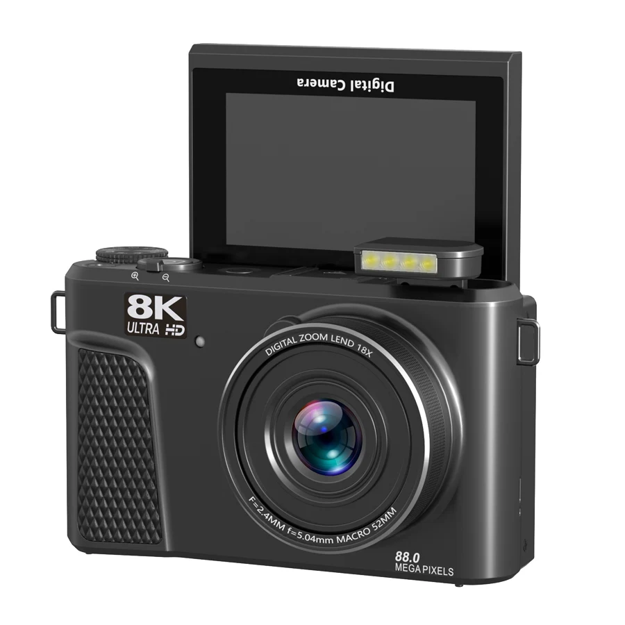 8K Digital Camera - High Quality 88MP for Youtube Vlogging