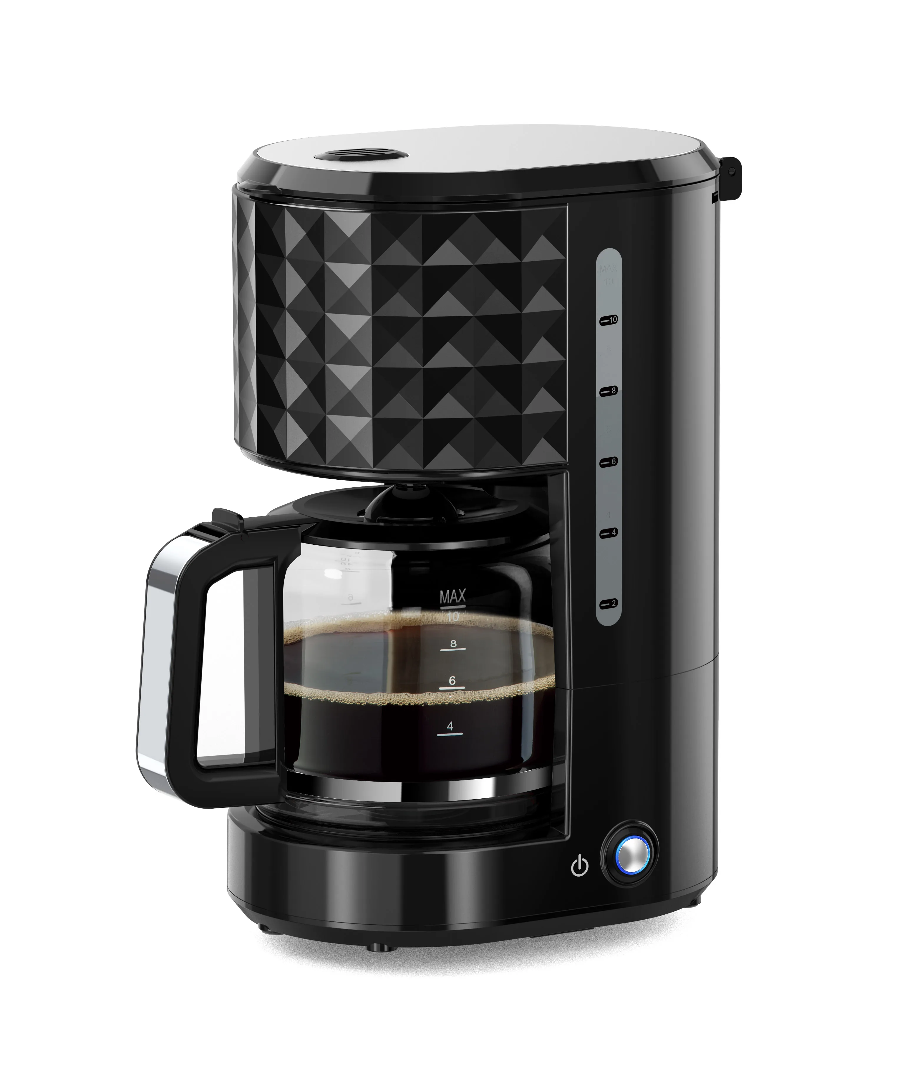 Electric Coffee Pot Machine Including Reusable And Removable Coffee Filter 6cup Drip Coffee