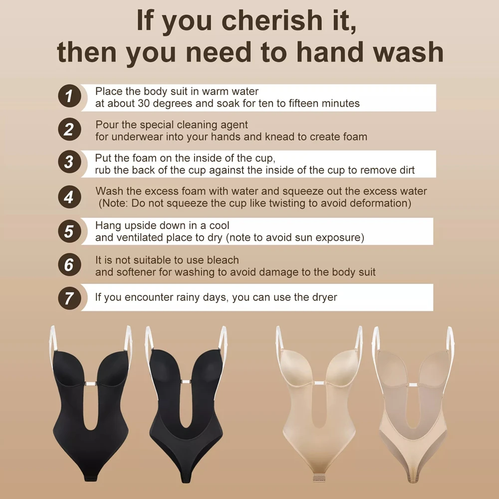 Body string sans couture avec soutien-gorge Push Up Invisible dos