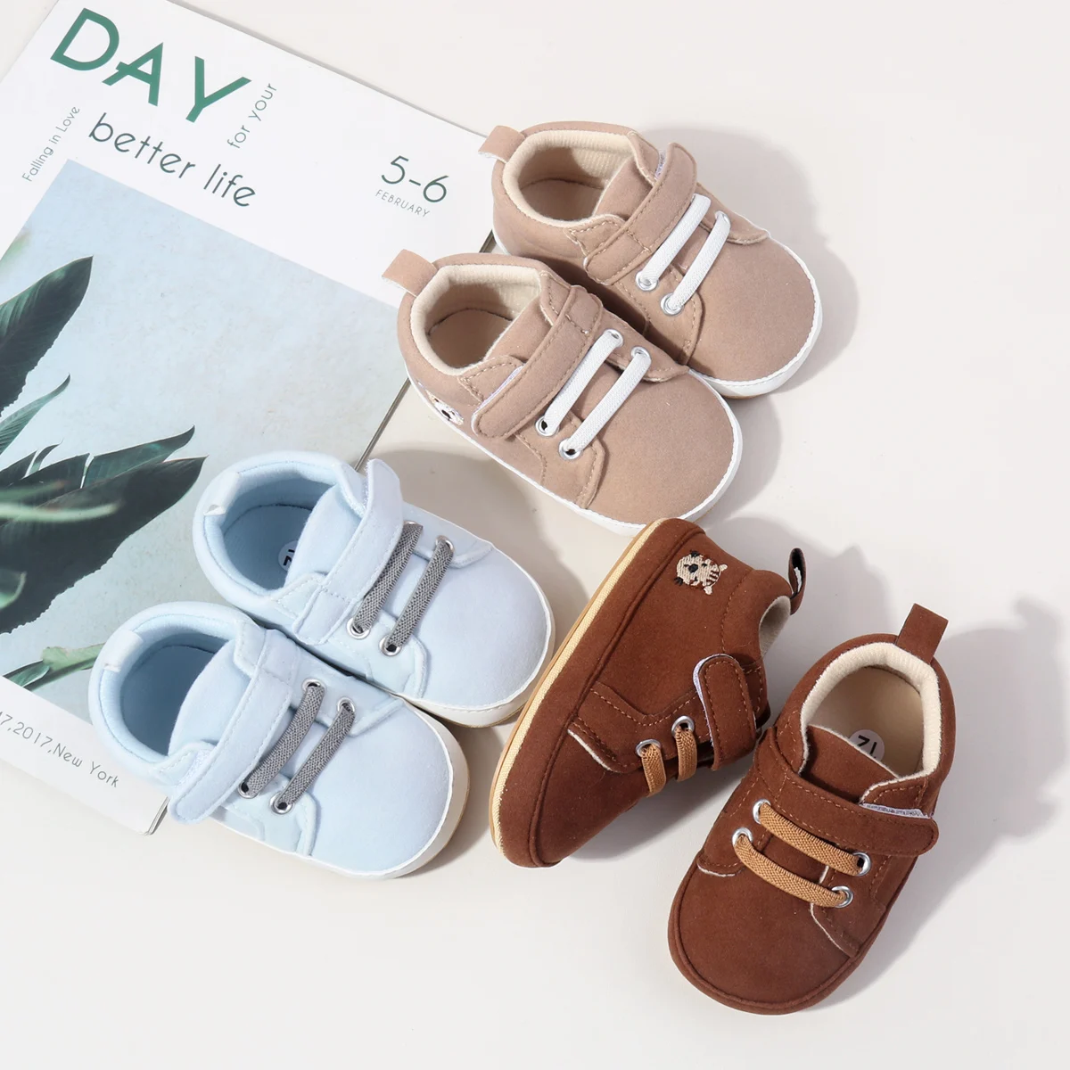 New Designs Hook&loop Design Anti-slip Soft Tpr Outsole Baby Boys Shoes Casual Sport Toddler Shoes details