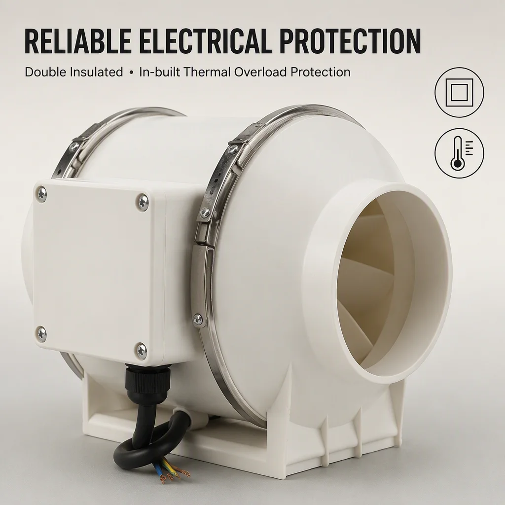 Inline Duct Fan, 150mm, Axial - detail 8