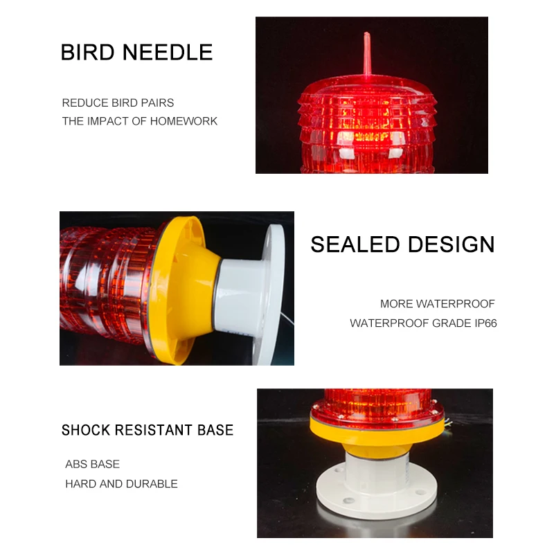 
Оповещение об опасности в форме башни на солнечных батареях для строительства летательных аппаратов, светодиодный фонарь для помех в аэропорту 