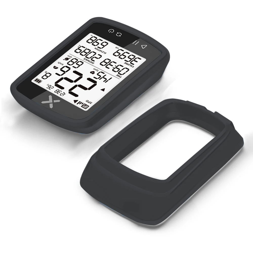 Voikoli Case Compatible With XOSS G/G ,Soft Silicone Protective Cover Case For XOSS G/G GPS Cycling Accessories (Black