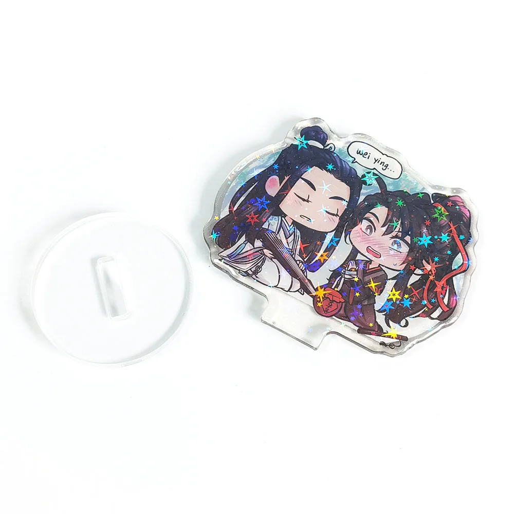 Custom Personalized Shape Clear Star Hologram Sparkle Acrylic Standee Anime Epoxy Resin Glitter Standee