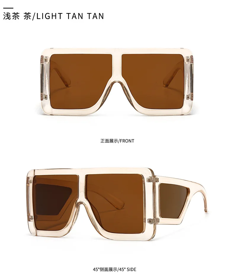 sunglasses square frame ladies trendy oversized sunglasses 2021 women