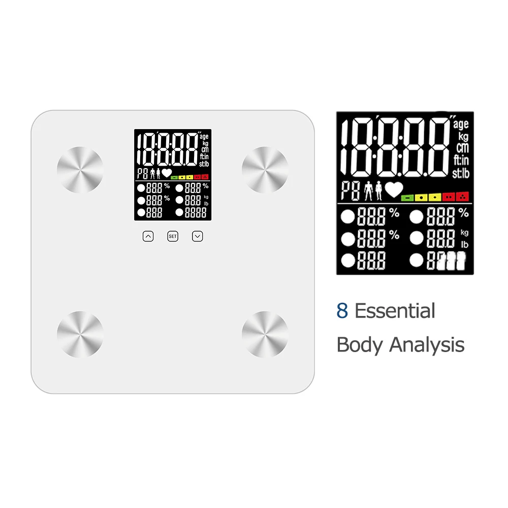 Measuring Platform Muscle Body Fat Scale Body Fat Scale Smart Wireless ...