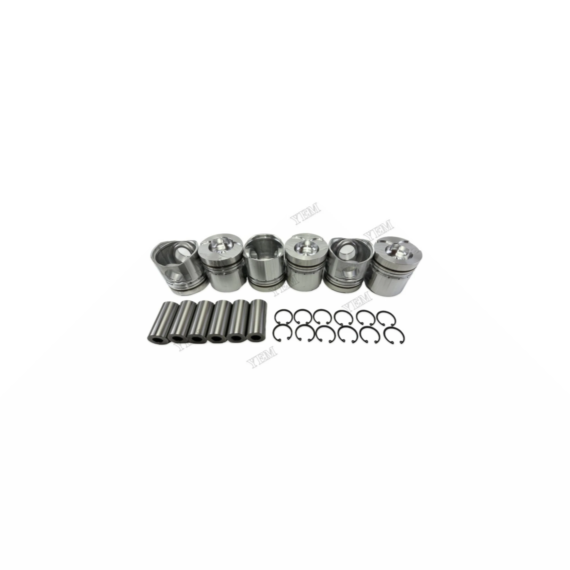 6D105-1 Piston With Pin Circlip 6137-32-2110 Suitable for Komatsu High Performance Engine Parts