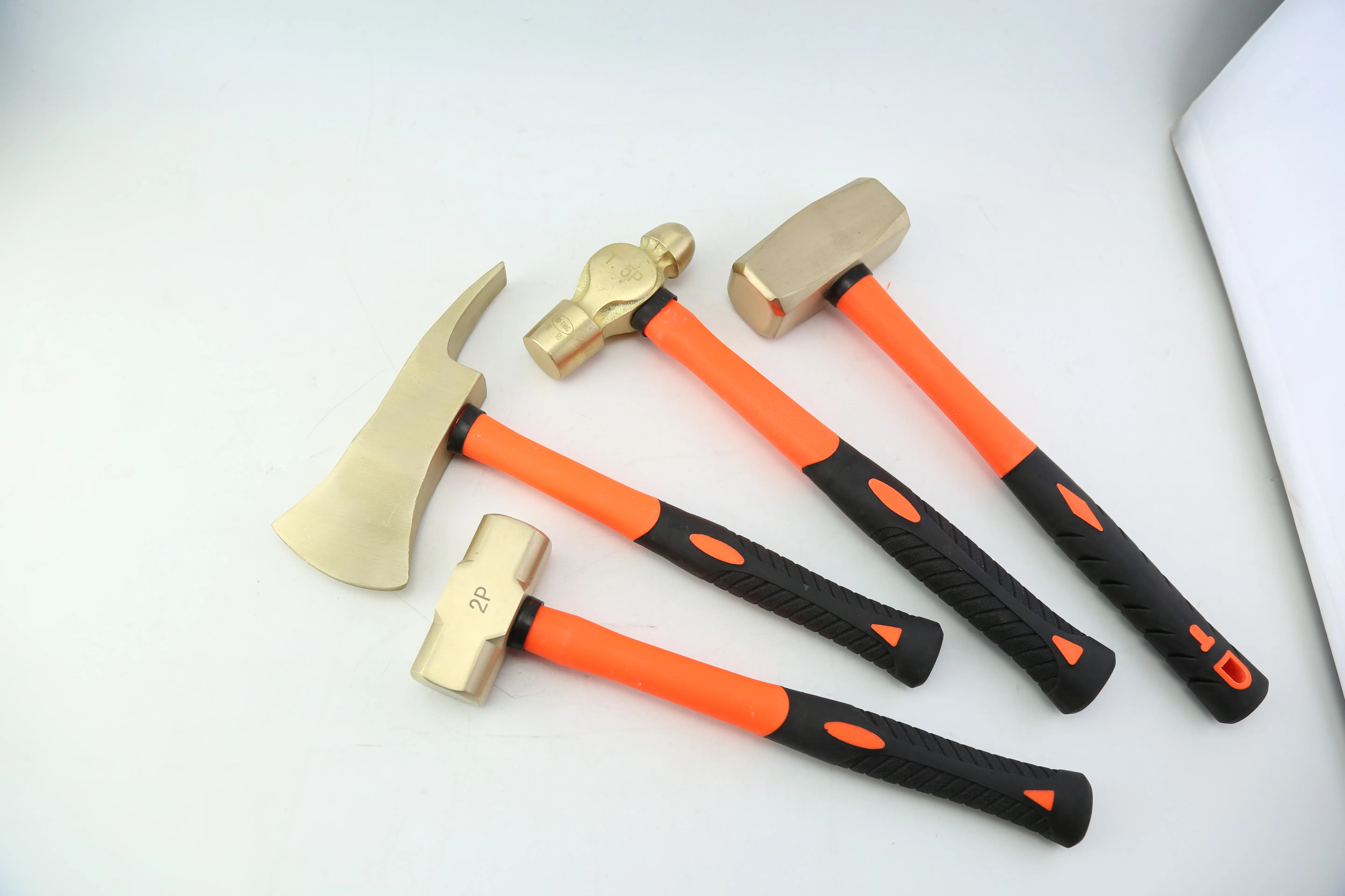 Top Quality Multi Tools Non Sparking Rubber Handle Color Customized Copper Hammer Sledge German Type
