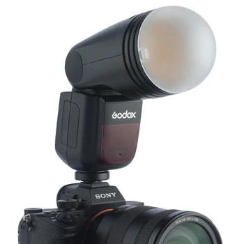 V1-S TTL Flash Speedlite 76WS GN92 2.4G High-Speed Round Head Camera Speedlight With Godox AK-R1 Accessories Kit