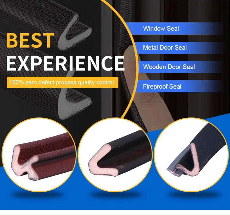 V Shape Weather Stripping Pu Foam Sealing Strip Stickon Foam Door Seal
