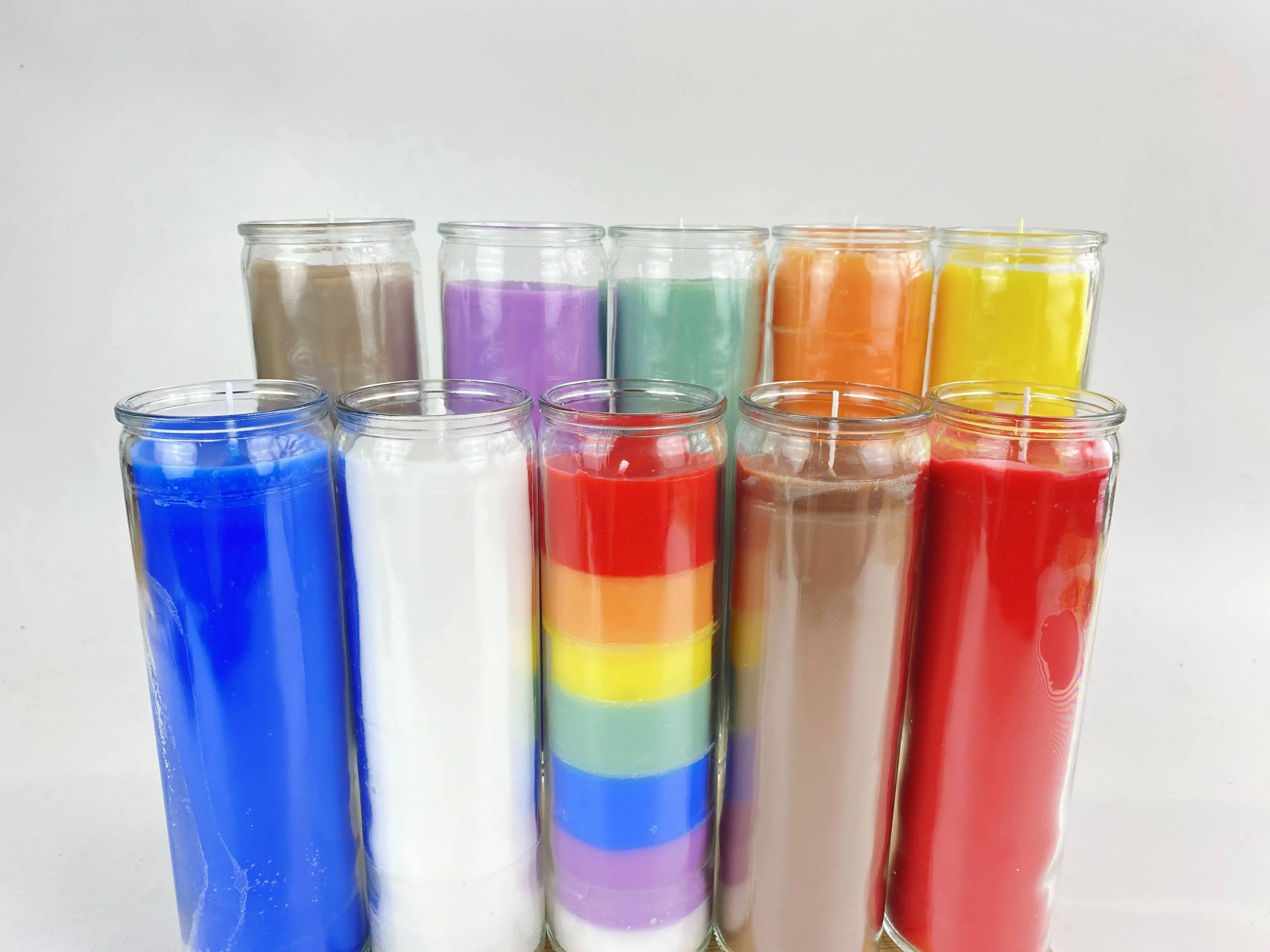 Wholesale 7 Days Glass Candles Spiritual Candles Church Religious Glass