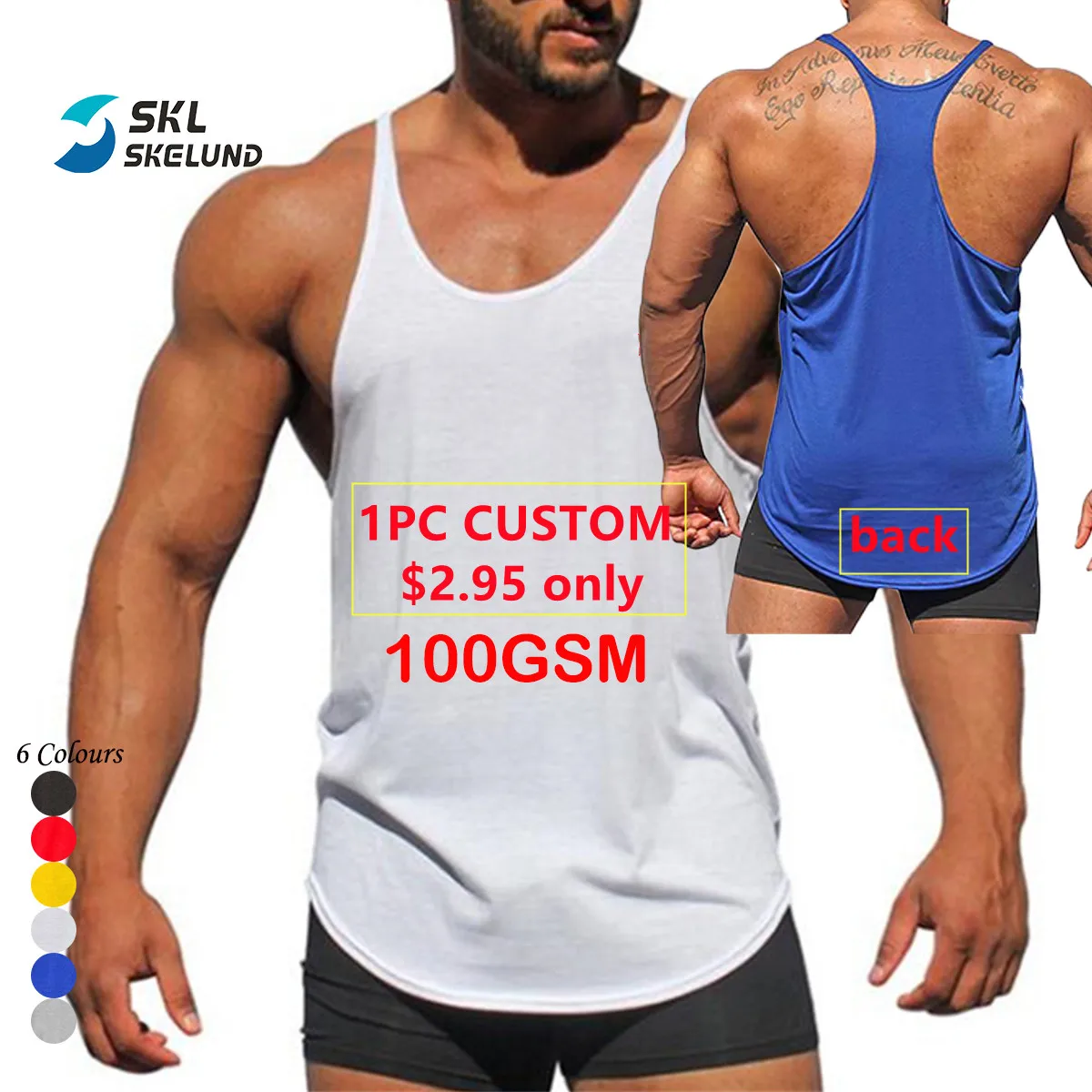 Wholesale OEM Stringer Tank Top Mens Y Back Custom Pattern Polyester Men  Stringer Fitness Muscle Shirt Workout Bodybuilding Stringers Men From  m.