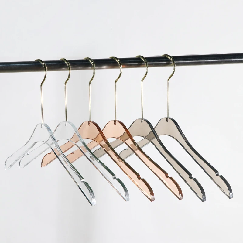 Acrylic Coat Hanger Factory Nonslip Clear Crystal Hanger Acrylic Acrylic Hangers For Clothes