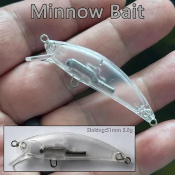 Japanese-Style Subsurface Minnow DIY Stainless Steel Lure Blank Body 51cm/36g Transparent Live Bait Without Hooks – Minnow – view 4