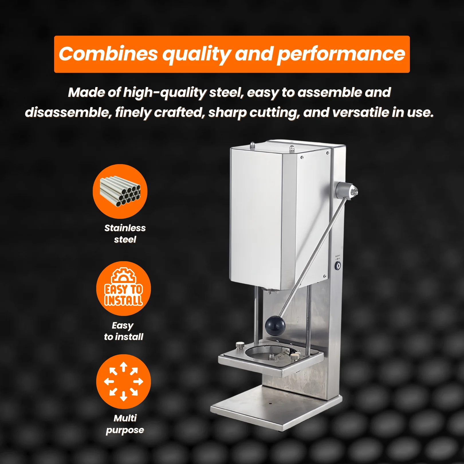 Electric Curly Fry Cutter Machine - Stainless Steel Potato