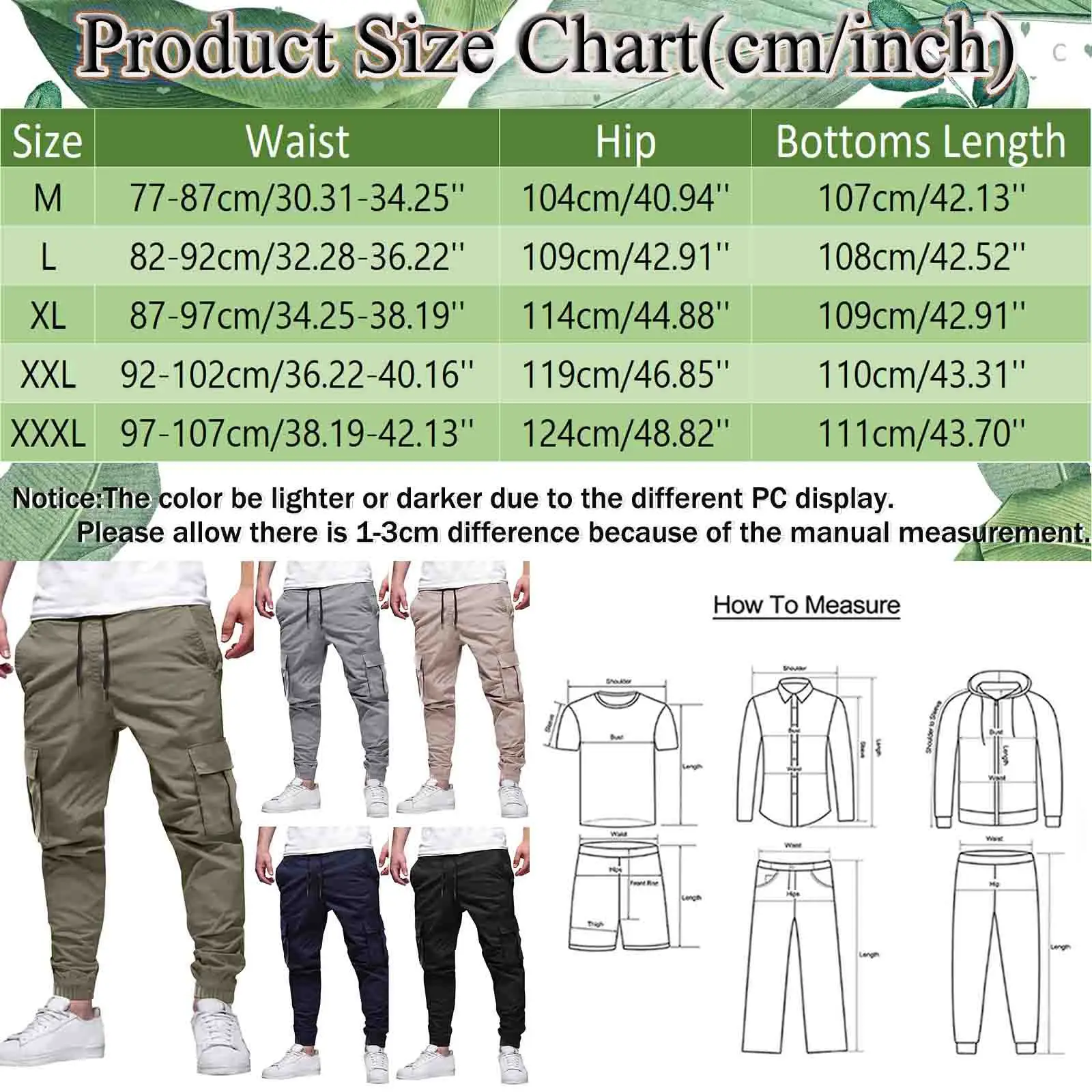 Aangepaste logo plusmaat heren joggerbroek van katoen, lege trainingsbroek met zakken, sportbroek met koordsluiting en cargo-stijl voor heren