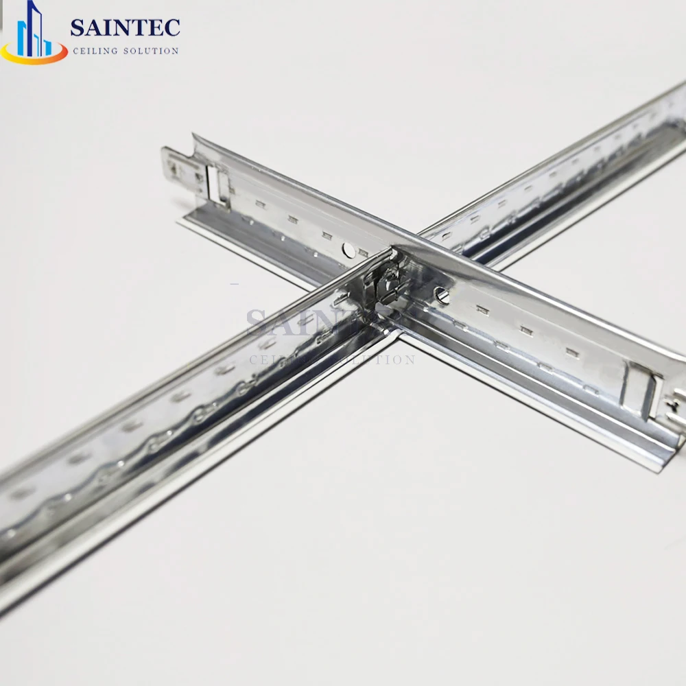 Modern Design Structural Galvanized Steel Ceiling T-Bar Components for False Suspended Ceiling Grid Frame Office Commercial Use