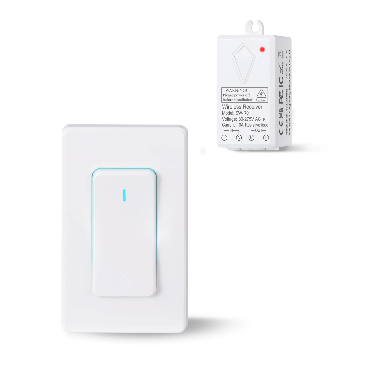 Intelligent 600M Long Range Waterproof Wireless Remote Control Switch Smart Home Electrical Wall Switch Relay Switch