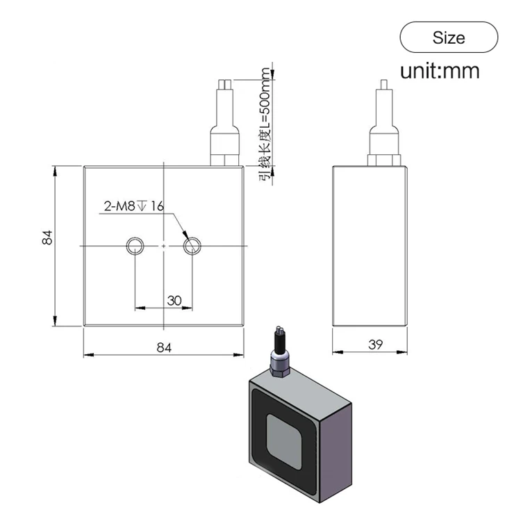 100kg Dc Holding Electromagnet Square Shape Dc 12v 24v Small Electromagnet