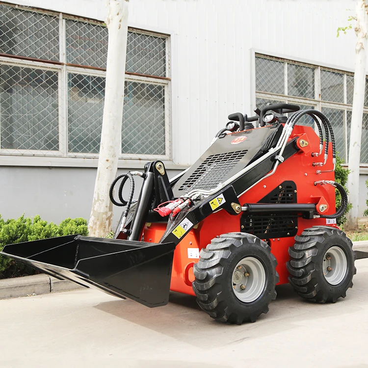 Mini Skid Steer Track Loader Gasoline Front End Crawler Diesel