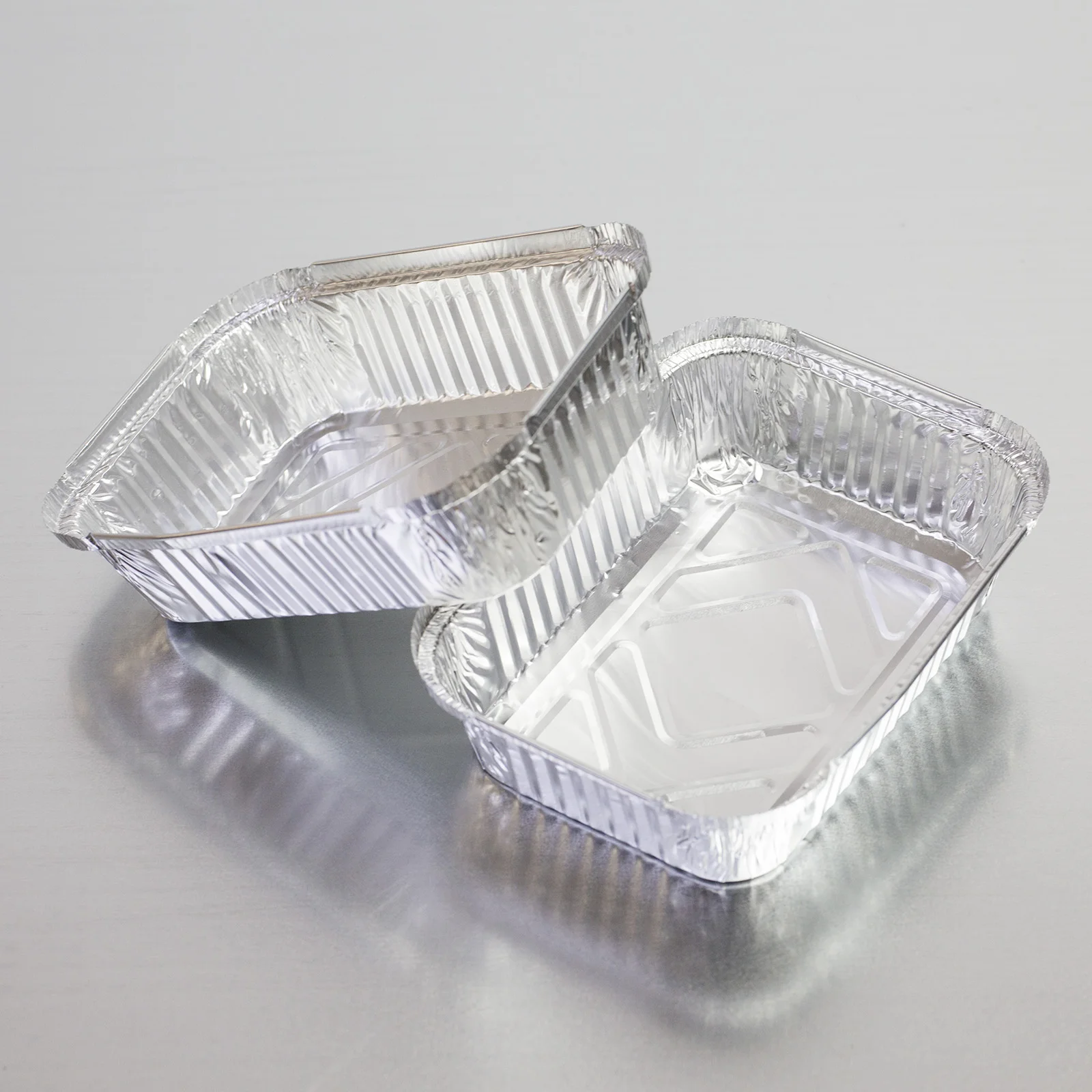 Eco Friendly 650ML Rectangular Foil Trays 8011 Aluminium Tinfoil