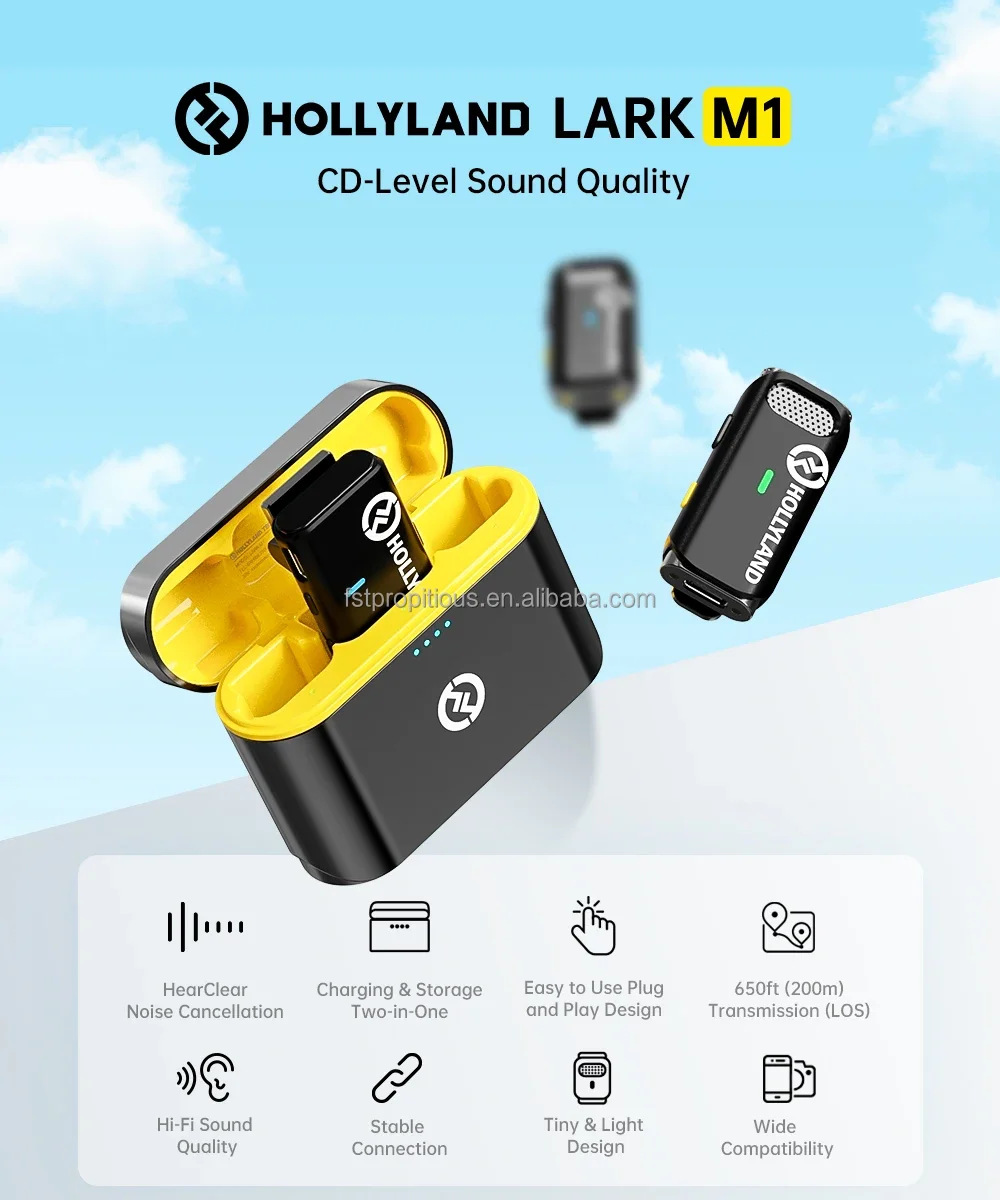 Holly Land Lark M1 Wireless Lavalier Microphone for Iphone