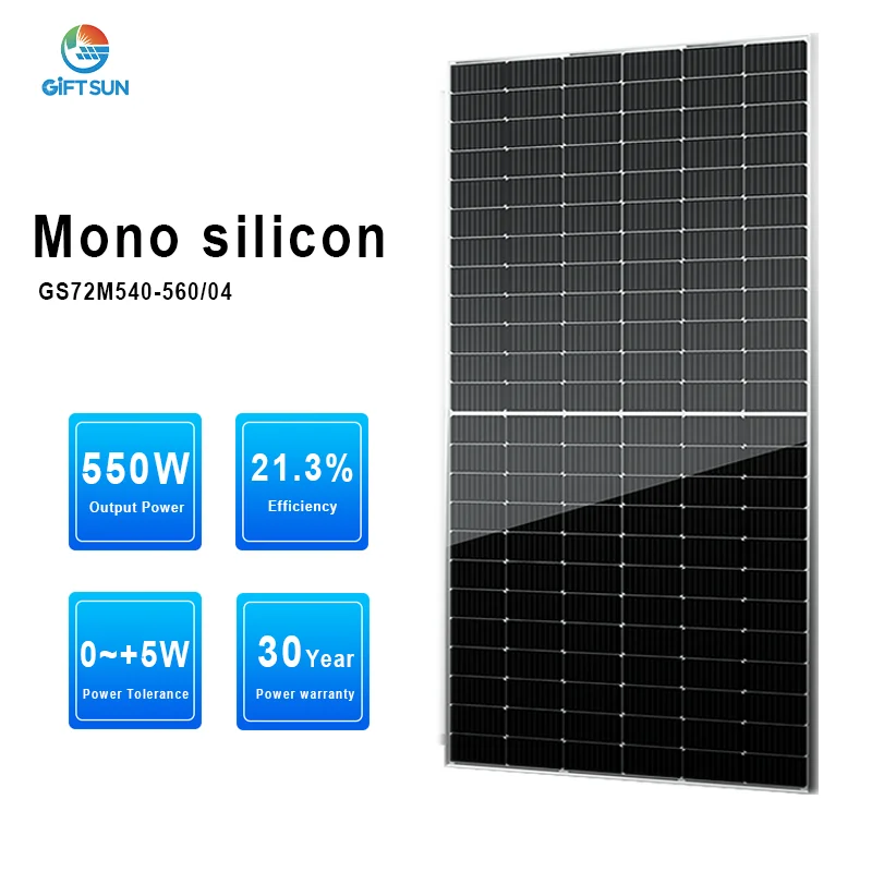 182mm Half Cut Solar PV Module Mono Solar Energy Panels