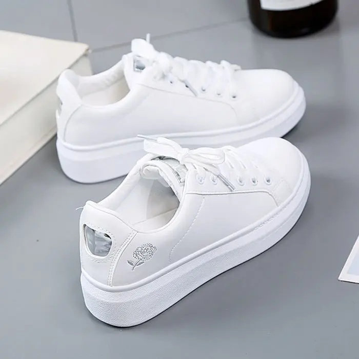 Women's Casual Board Chunky Sports Shoes New White Soft Features Fashionable Sneakers fo aperçu 6
