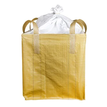 HouGu Recyclable 110*110*140  1 tonne 2 ton price bigbag super sacks 1000kg PP big bulk jumbo FIBC bag for sale