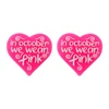 Ribbon silicone Focal bead Hot Pink SA351