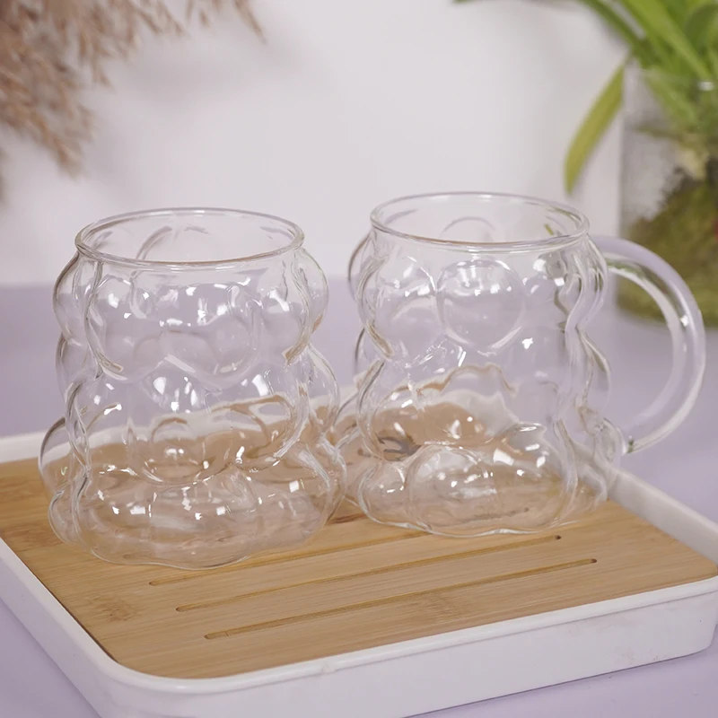 Competitive Price Good Quality Multi-Functional handmade Cold Insulated glass cup supplier