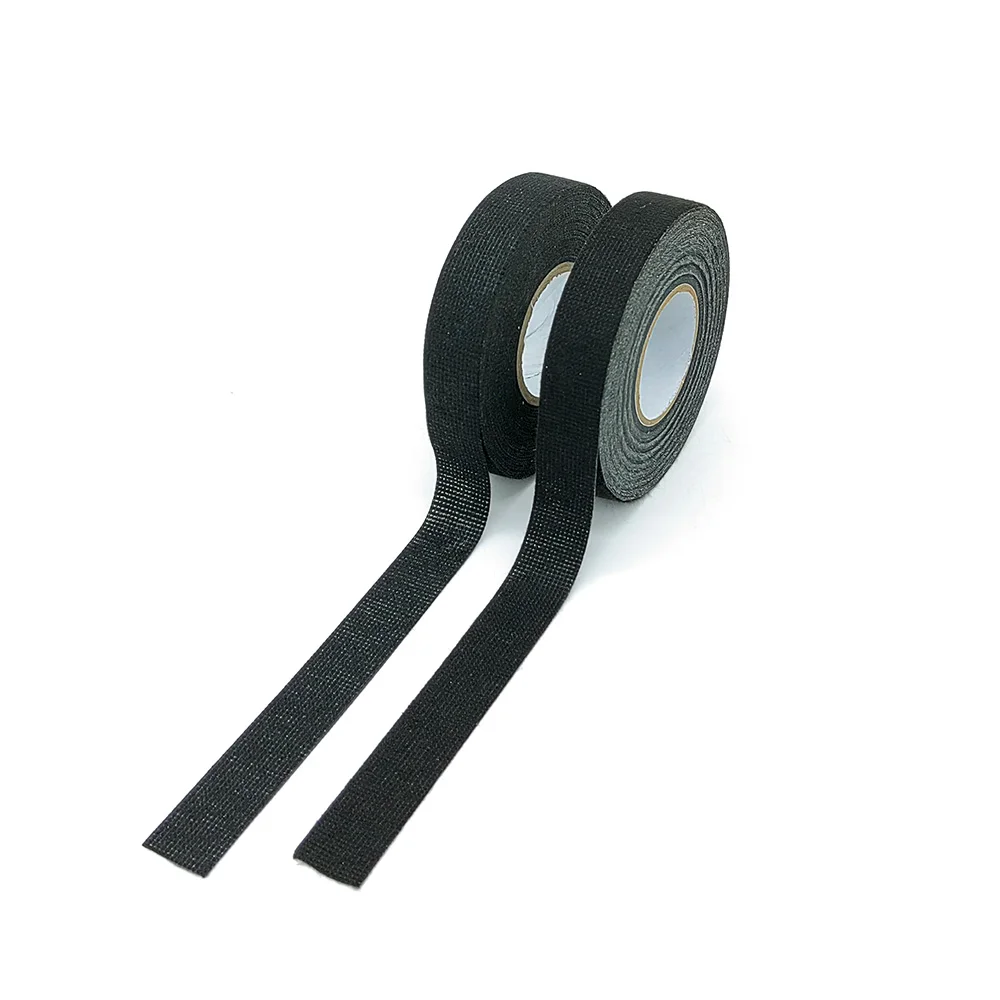 Wear Resistance High Heat Harness Tape Black Pet Automotive Wiring