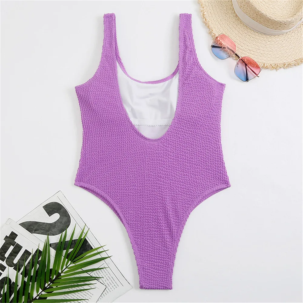 Special Pleated Fabric Summer Swimwear Beachwear Bales One Piece Design ...