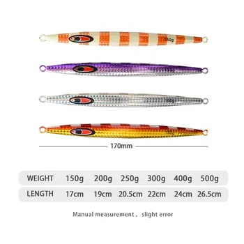 Cross-Border Hot-Selling 3D Printed Luminous Iron Plate Fast-Sinking Artificial Hard Bait Fish Sea Boat Fishing Tuna Mackerel – Hard Lure – view 3