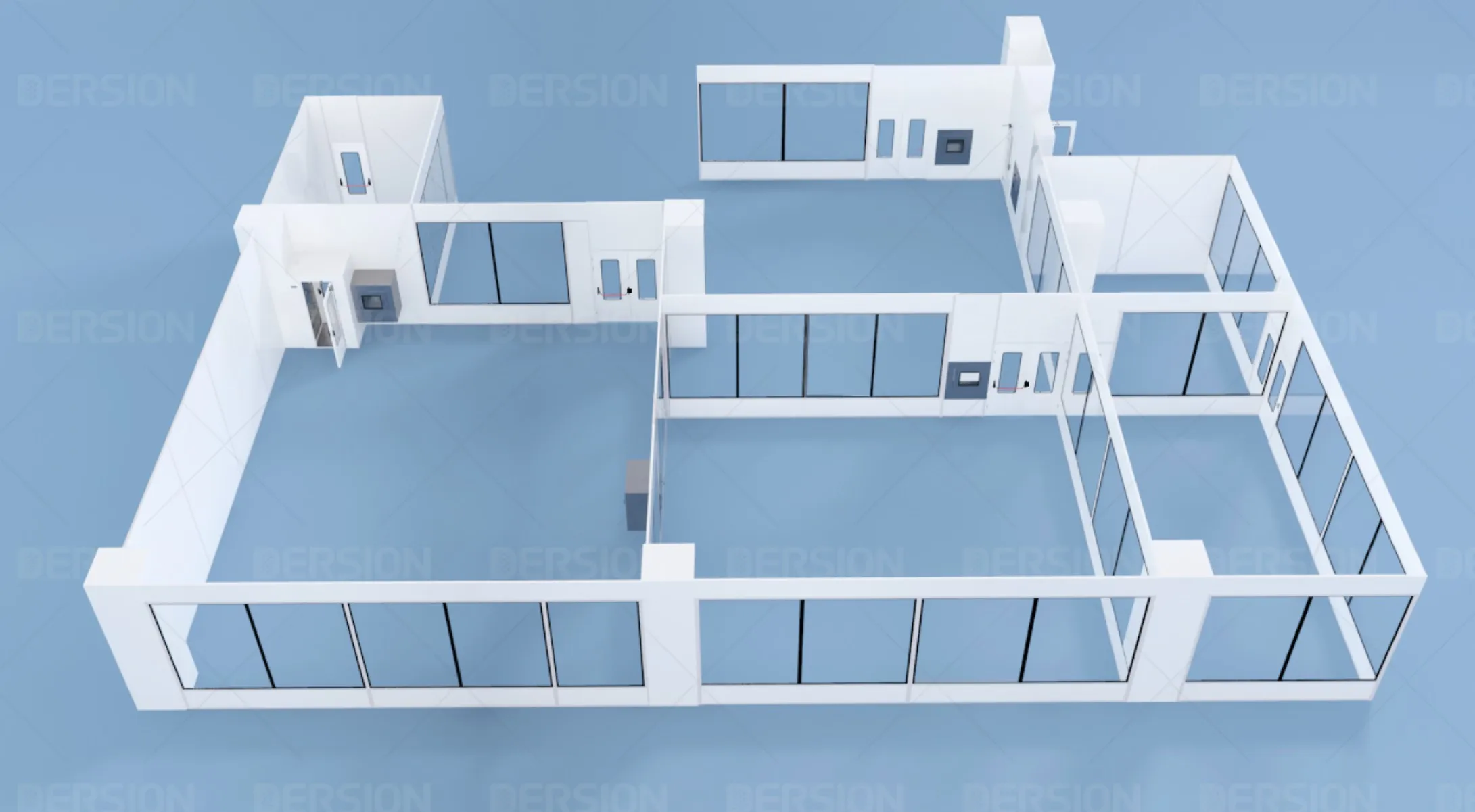 Dust-Free Modular Cleanroom ISO 7 Portable Cleanroom  One-Stop Service for  Pharmacy